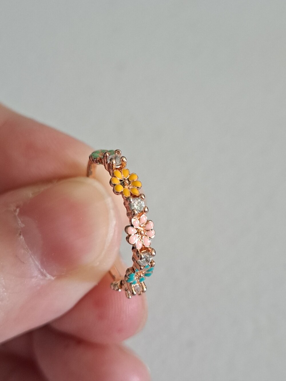 Floral Enamel Multicolor Hoop Earring - Women Jewelry